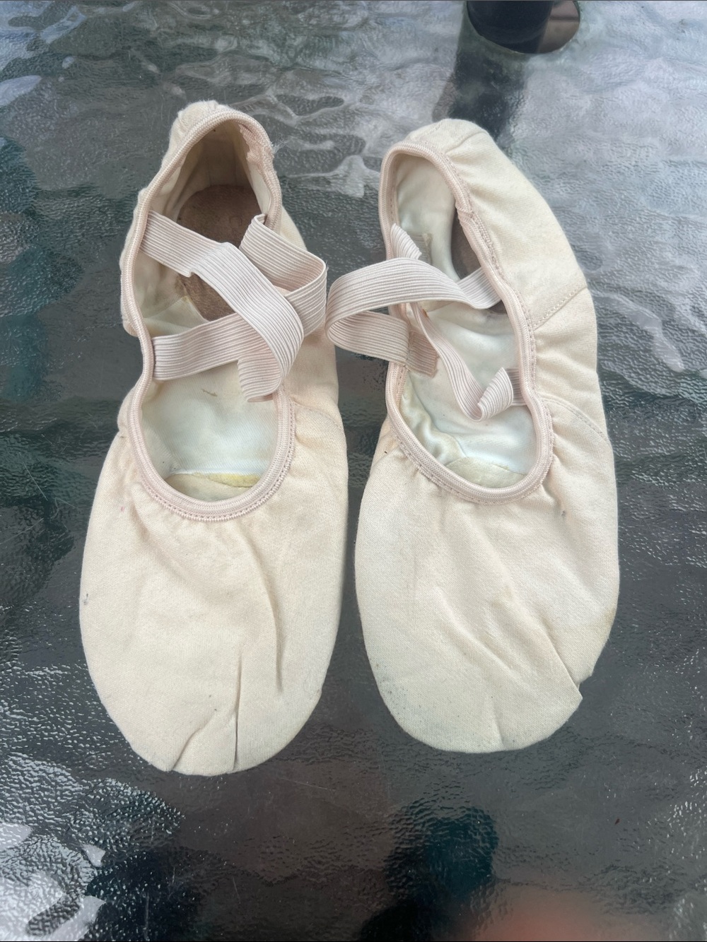 Capezio Canvas Ballet Slippers in Light Pink